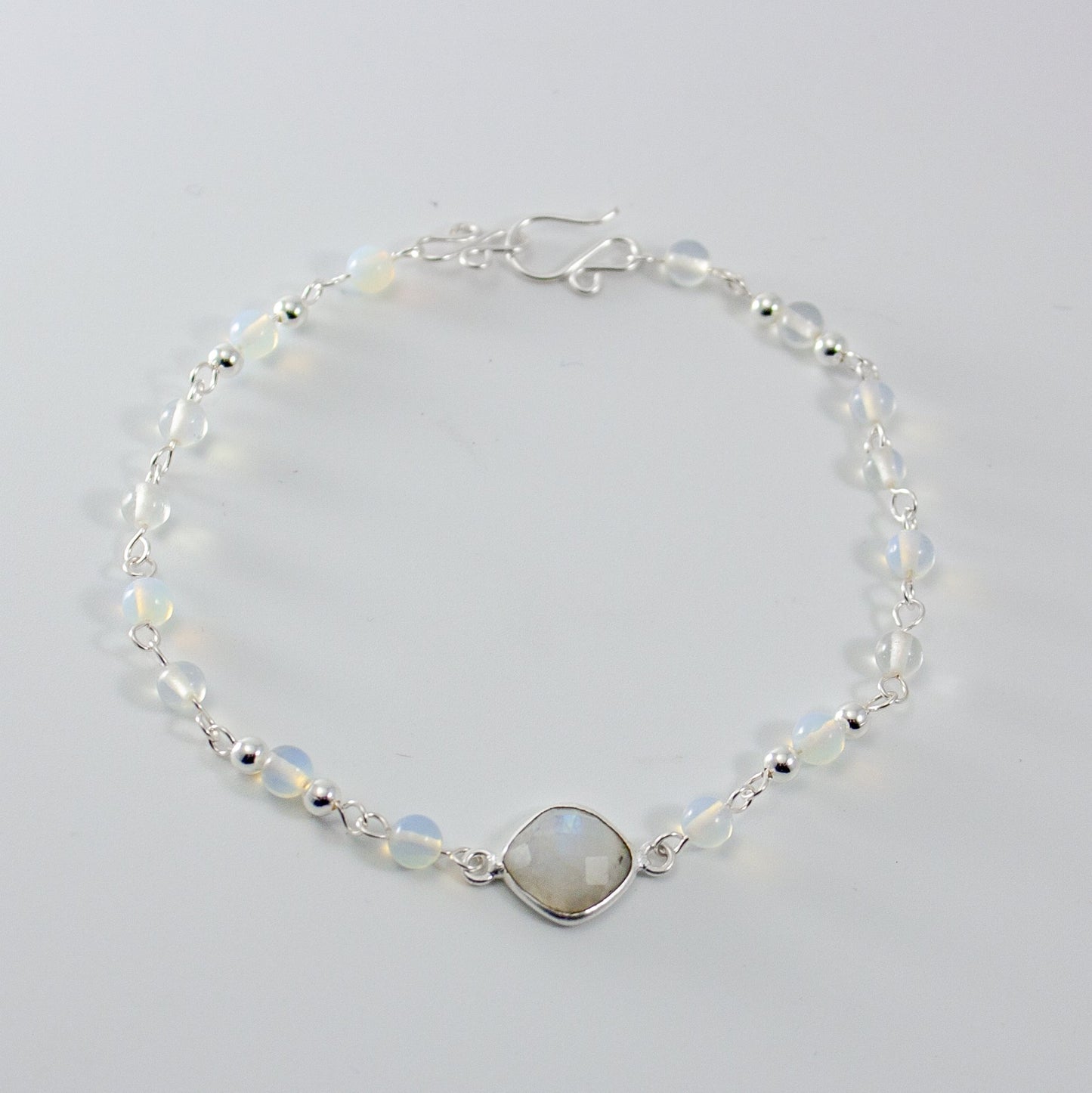 THE SIREN - Moonstone & Opalite Charm